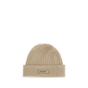 Burberry Beige Wool Oves Aries Beanie