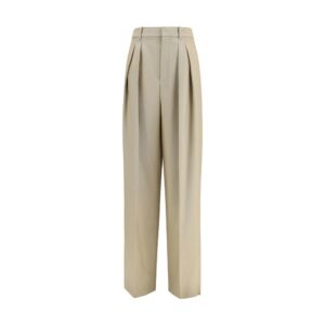 Saint Laurent Beige Wool Oves Aries Dress Pants
