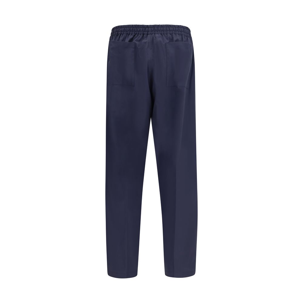 Umit Benan Blue Cotton Casual Pants - immagine 2