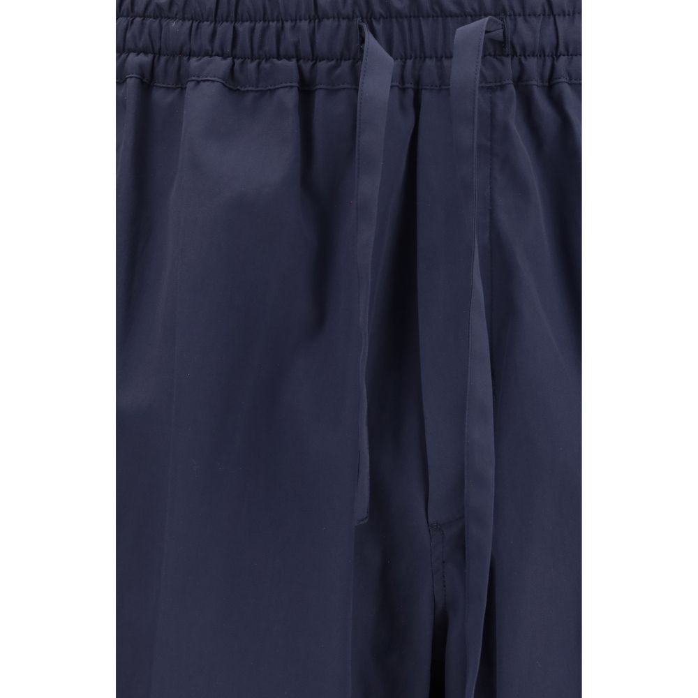 Umit Benan Blue Cotton Casual Pants - immagine 3