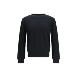 Aragona Cashmere Black Wool Oves Aries Sweatshirt