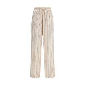 Umit Benan Multicolor Silk Casual Pants