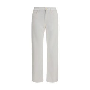 Umit Benan White Cotton Slim Fit Jeans