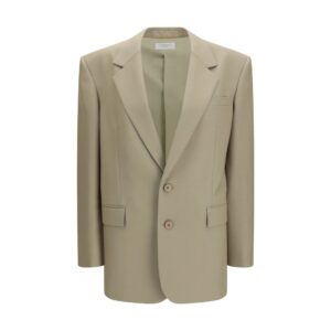 Saint Laurent Beige Wool Oves Aries Blazer