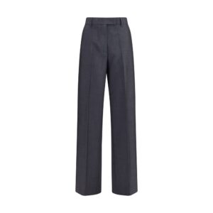 Miu Miu Gray Wool Oves Aries Dress Pants