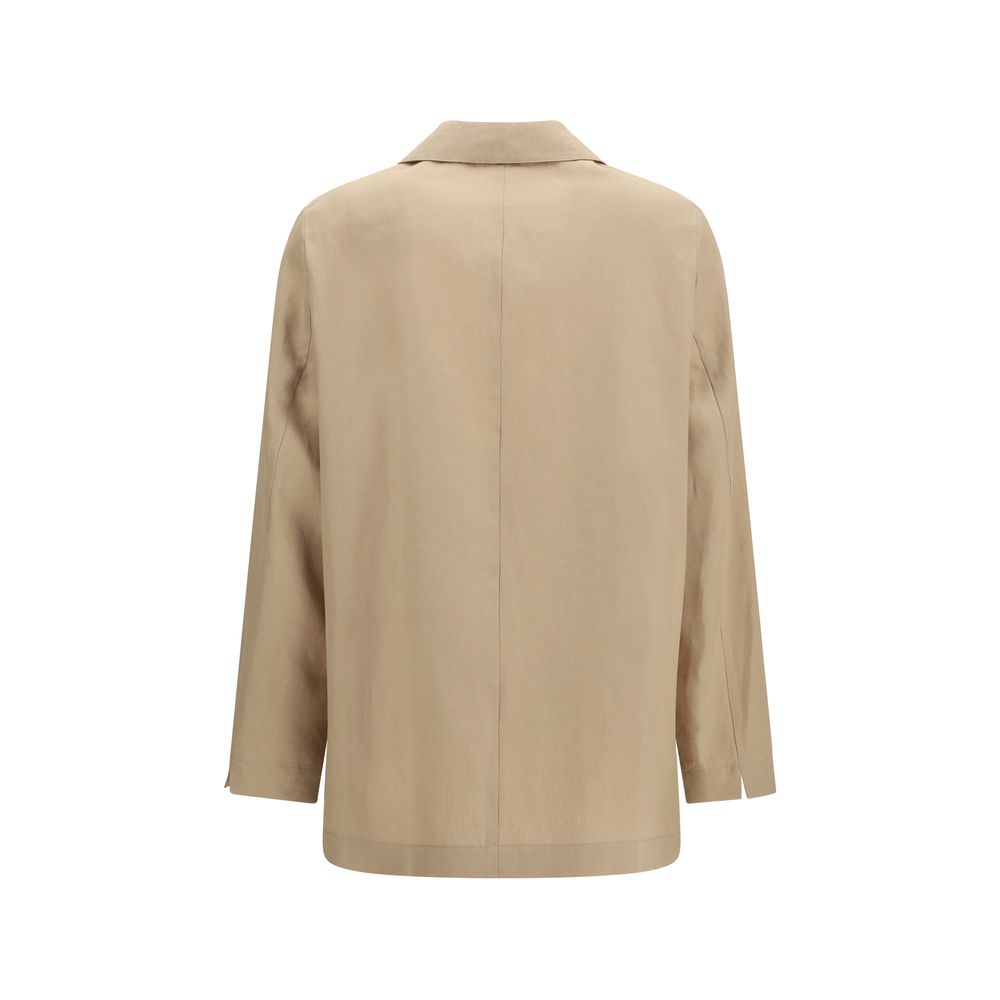 Lardini Beige Wool Oves Aries Full-Length Jacket - immagine 2