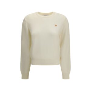 Maison Kitsuné Beige Wool Oves Aries Sweatshirt