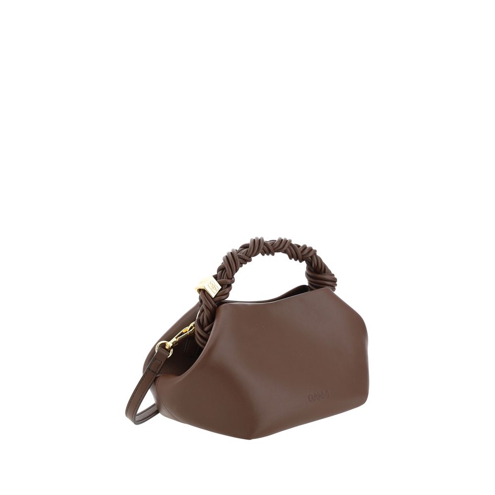 Ganni Brown Calf Leather Bos Taurus Handbag - immagine 3