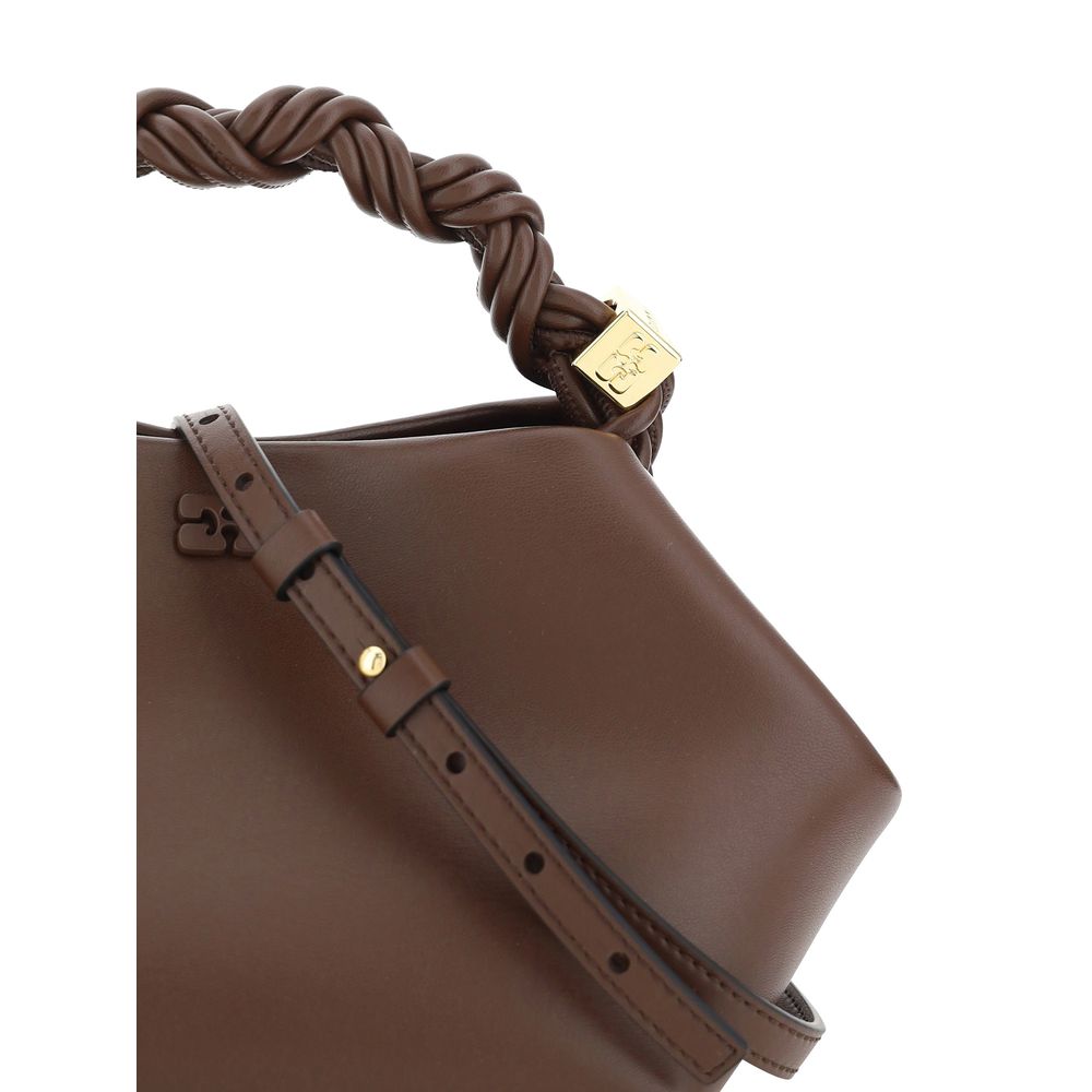 Ganni Brown Calf Leather Bos Taurus Handbag - immagine 4