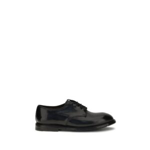 Premiata Black Calf Leather Bos Taurus Oxfords And Derbies
