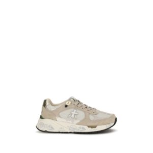 Premiata Beige Polyamide Athletic Sneakers