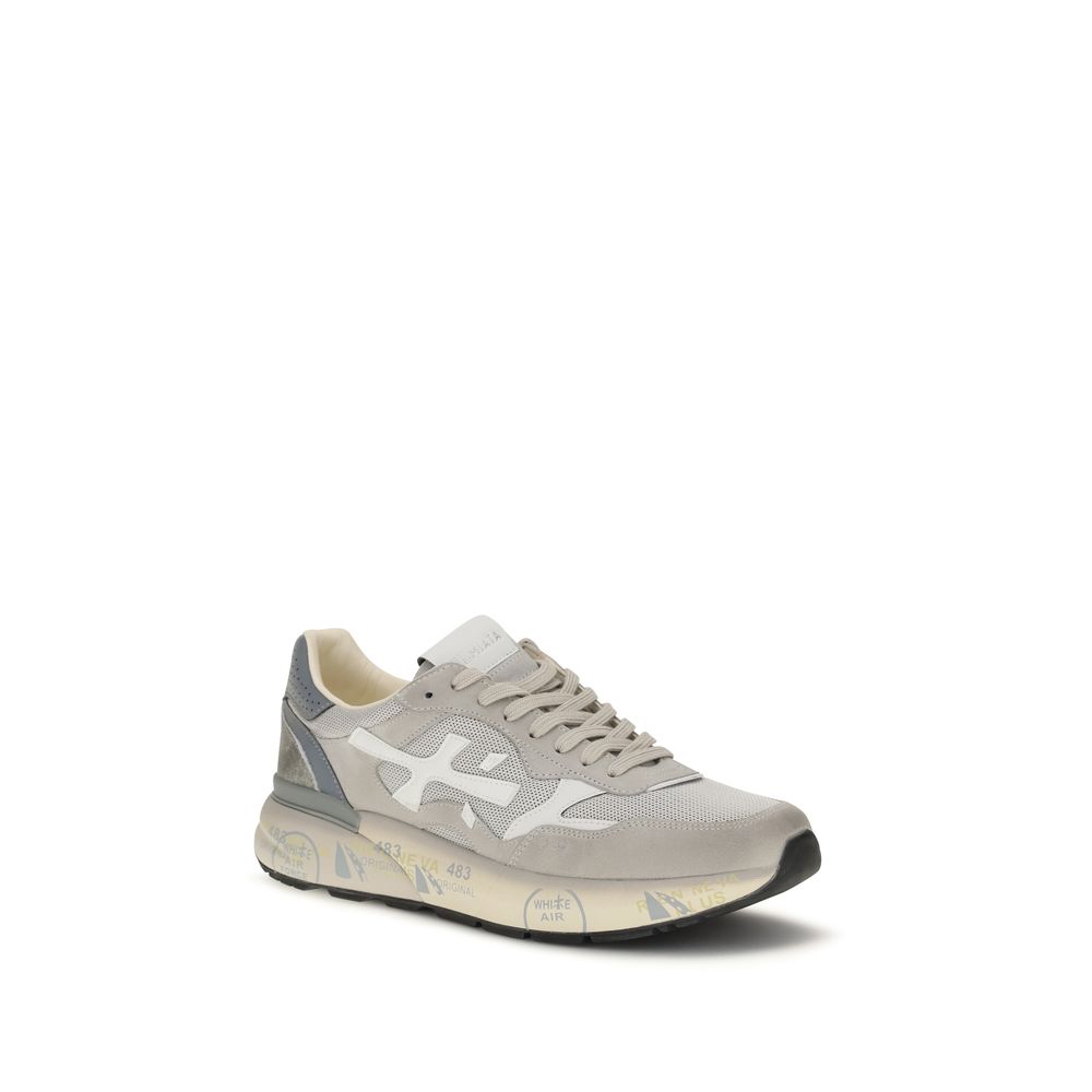 Premiata Gray Polyester Low Top Sneakers - immagine 2