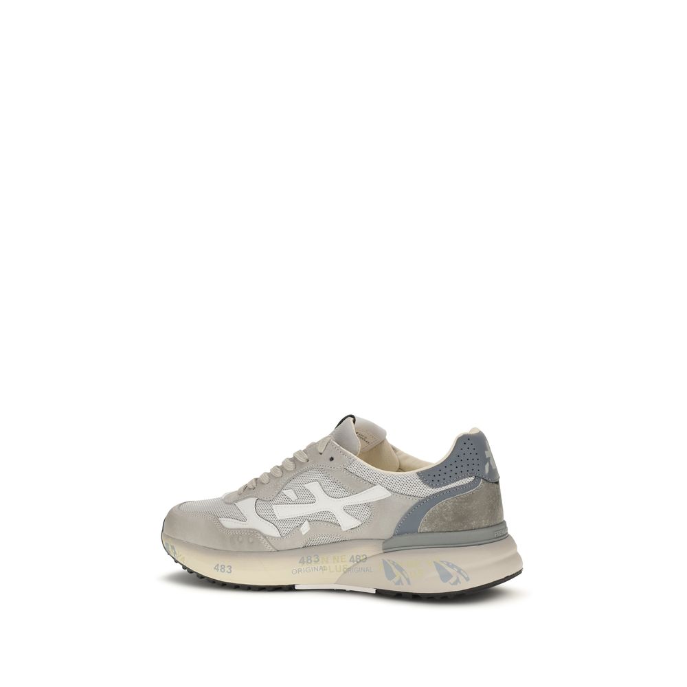 Premiata Gray Polyester Low Top Sneakers - immagine 3
