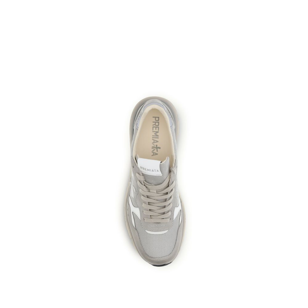 Premiata Gray Polyester Low Top Sneakers - immagine 4