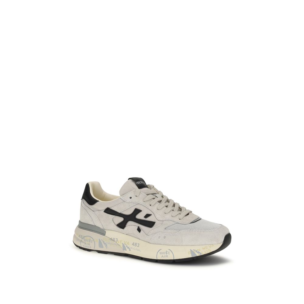 Premiata White Polyester Low Top Sneakers - immagine 2