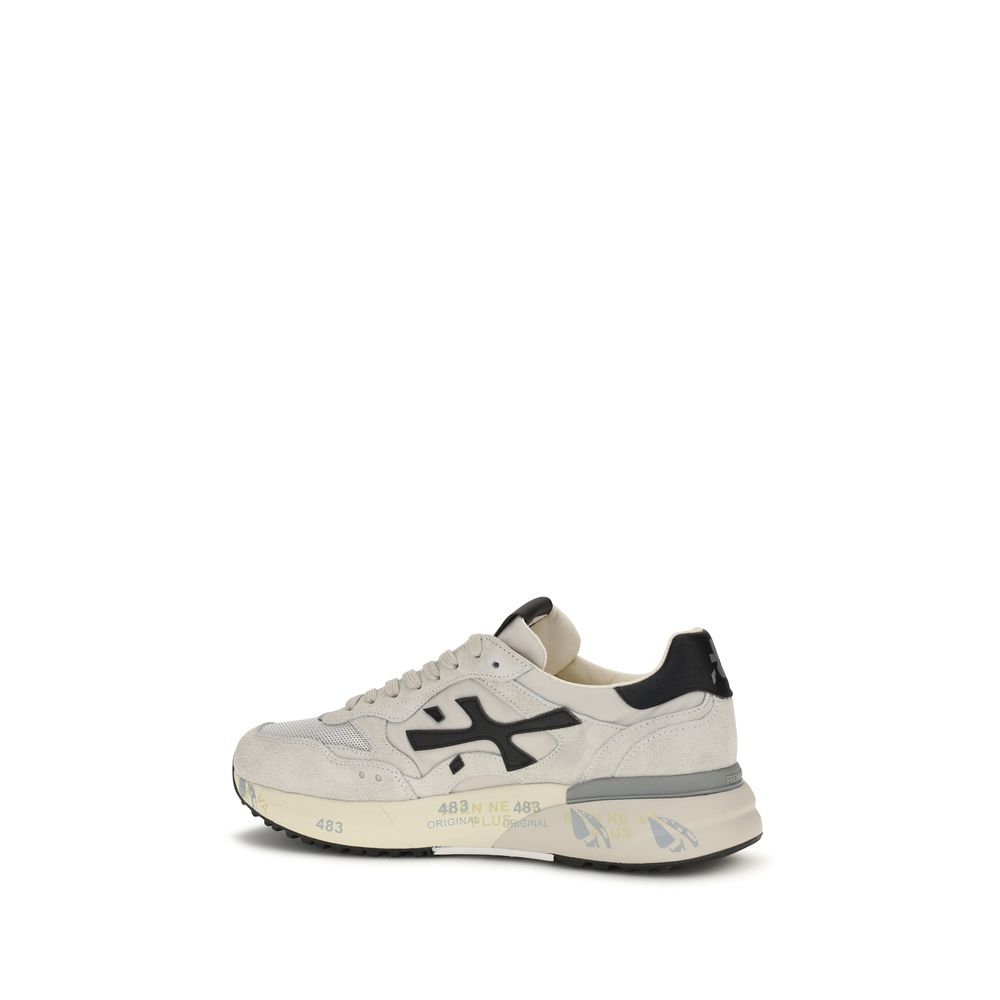 Premiata White Polyester Low Top Sneakers - immagine 3