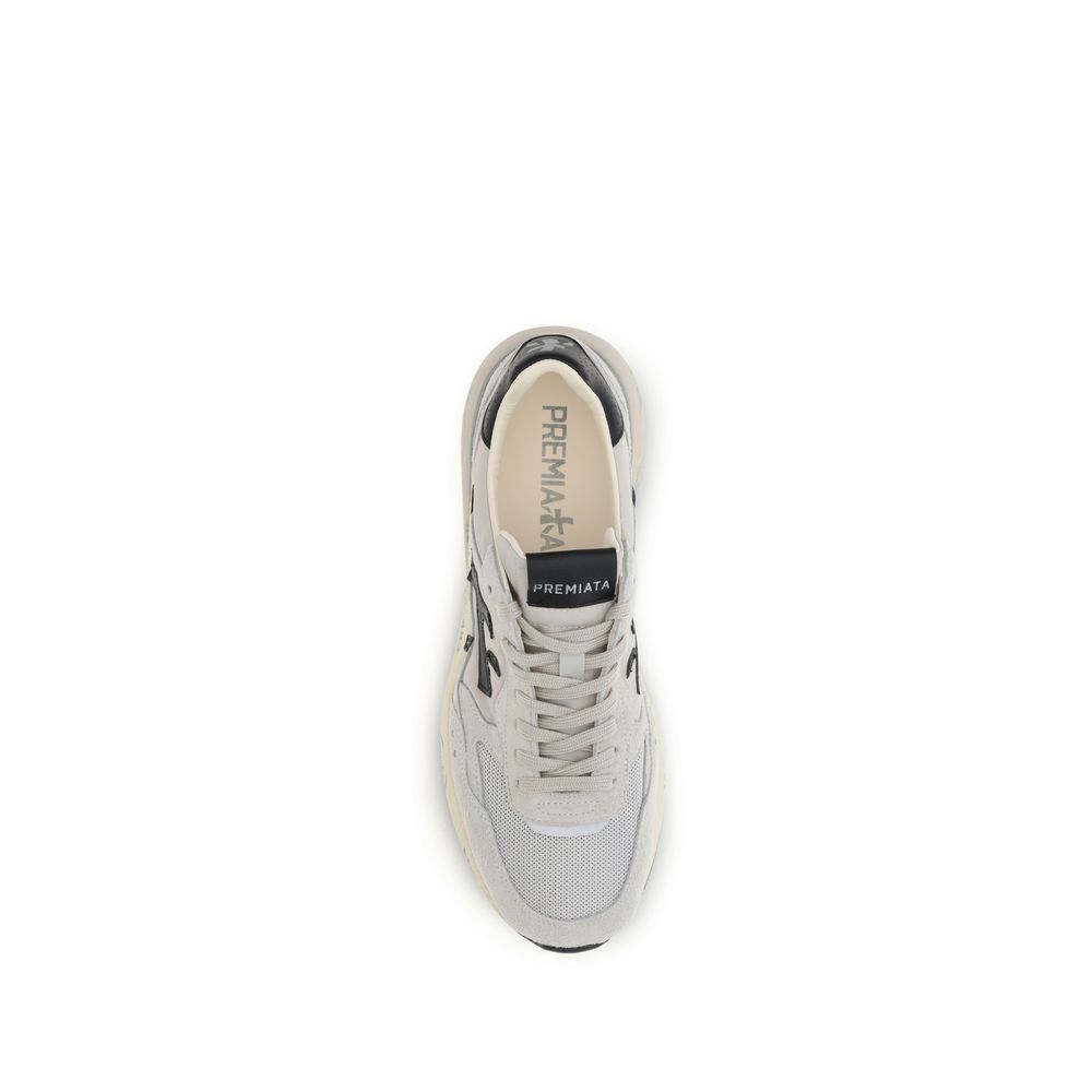 Premiata White Polyester Low Top Sneakers - immagine 4