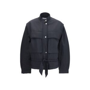 Marant Etoile Black Modal Full-Length Jacket