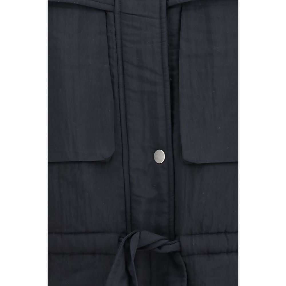 Marant Etoile Black Modal Full-Length Jacket - immagine 3