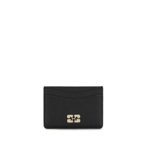 Ganni Black Recycled Polyamide Wallet