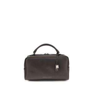 Brunello Cucinelli Brown Calf Leather Bos Taurus Handbag