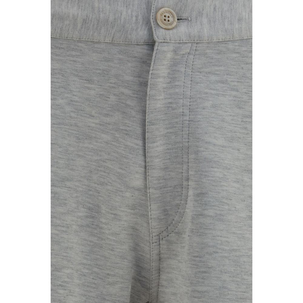 Brunello Cucinelli Gray Cotton Bermuda Shorts - immagine 3