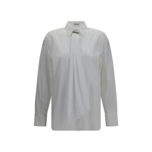 Brunello Cucinelli White Cotton Dress Shirt