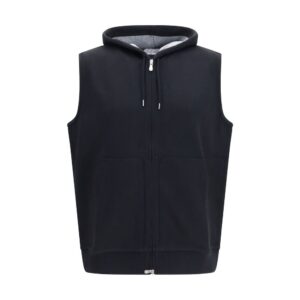 Brunello Cucinelli Black Cotton Sweatshirt