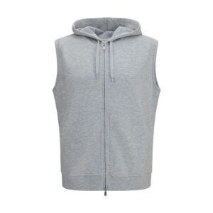 Brunello Cucinelli Gray Cotton Sweatshirt