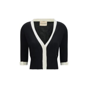 Valentino Black Cotton Cardigan