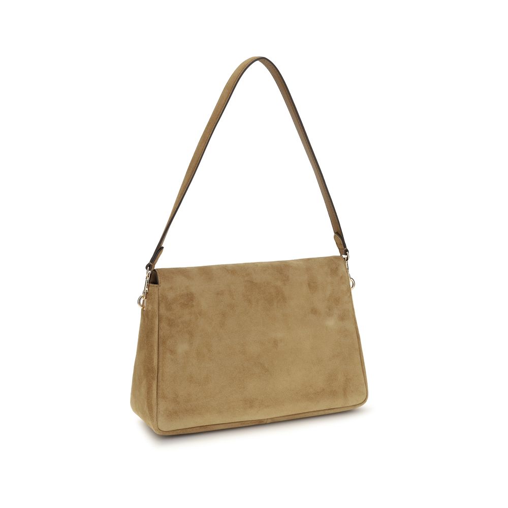 Tory Burch Beige Calf Leather Bos Taurus Shoulder Bag - immagine 3