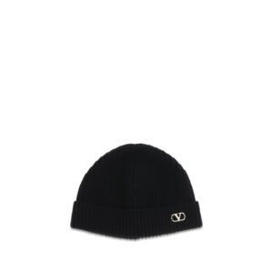 Valentino Garavani Black Cashmere Beanie