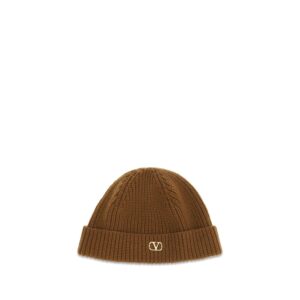 Valentino Garavani Brown Cashmere Beanie