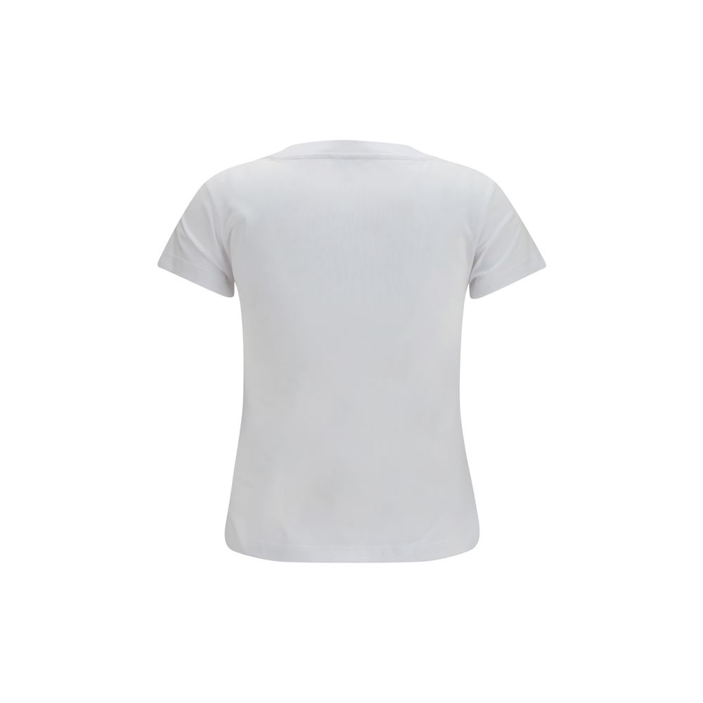 Ganni White Cotton T-Shirt - immagine 2