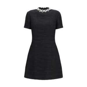Valentino Black Cotton Casual Dress