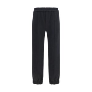 Valentino Black Cotton Joggers (Workout Pants)