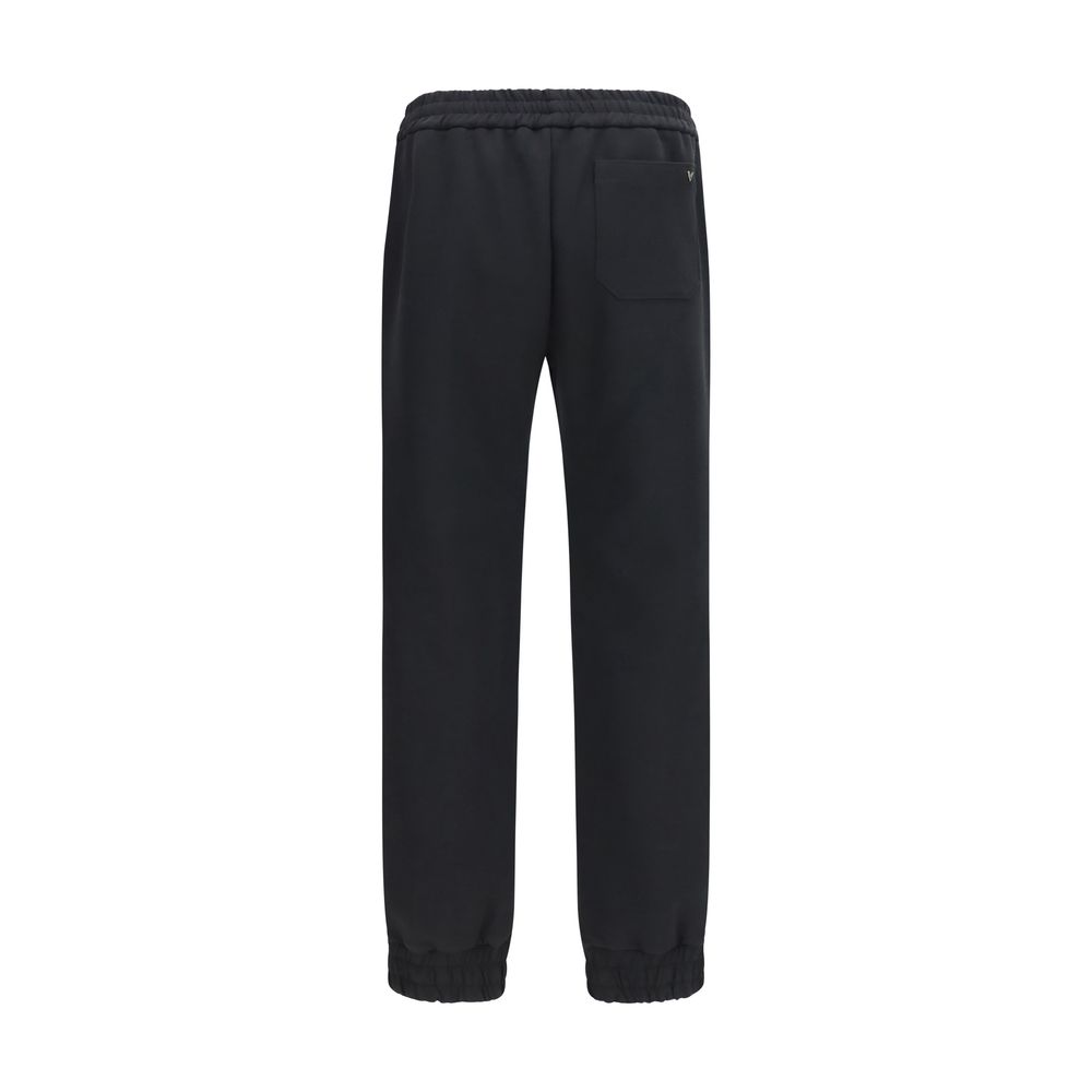 Valentino Black Cotton Joggers (Workout Pants) - immagine 2