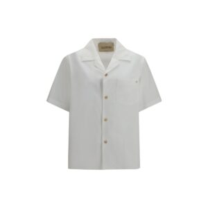 Valentino White Cotton Shortsleeve Shirt