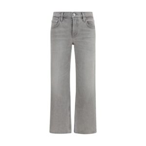 Citizens of Humanity Gray Cotton Straight-Leg Jeans