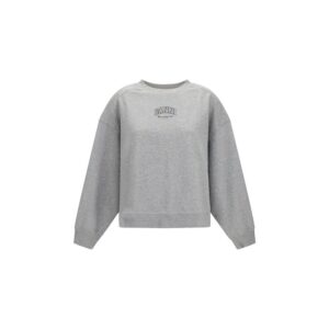 Ganni Gray Cotton Sweatshirt