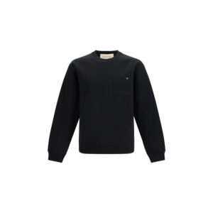 Valentino Black Cotton Sweatshirt