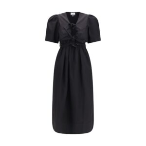 Ganni Black Cotton Casual Dress