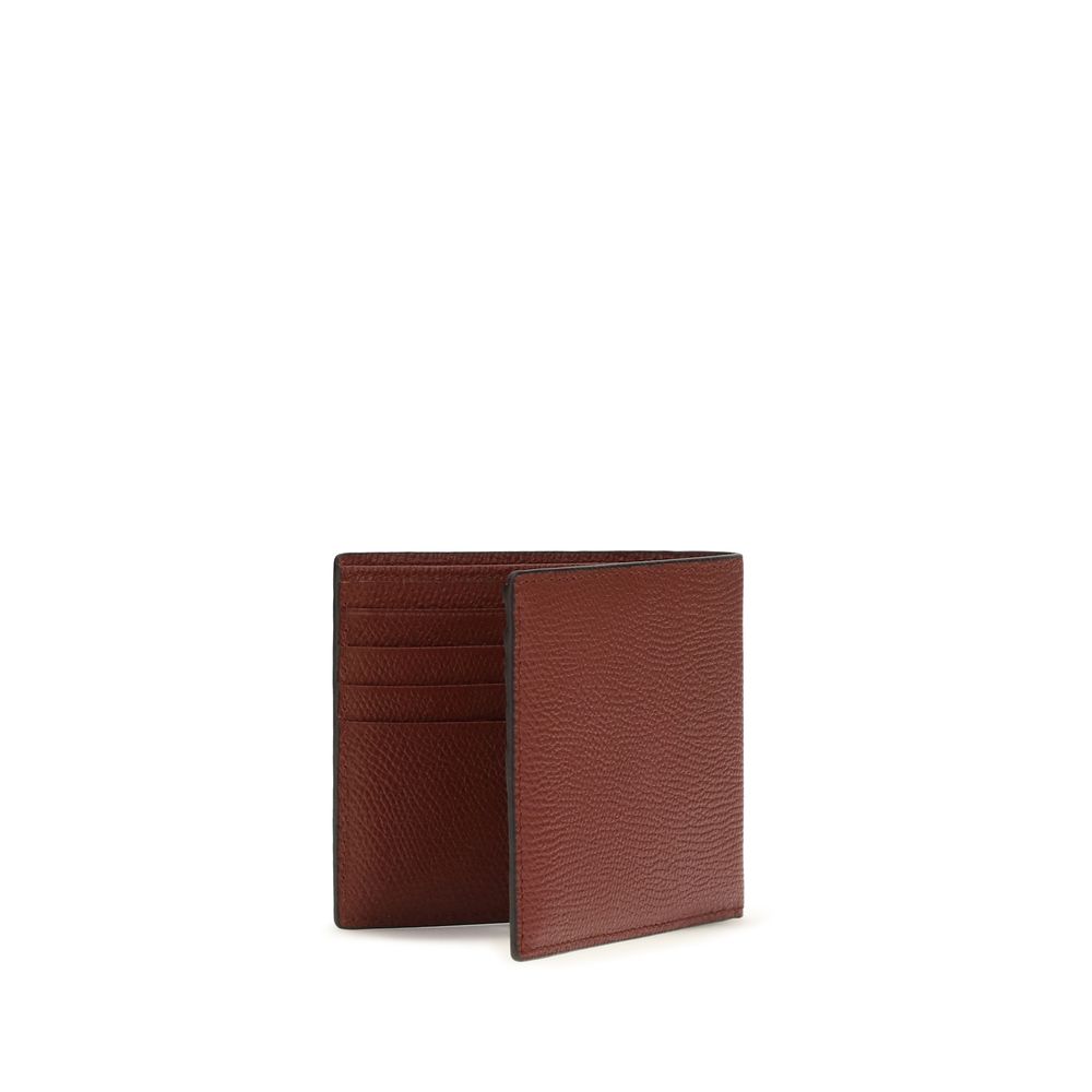 Valentino Garavani Bordeaux Calf Leather Bos Taurus Wallet - immagine 2