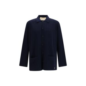 Valentino Blue Wool Oves Aries Cardigan