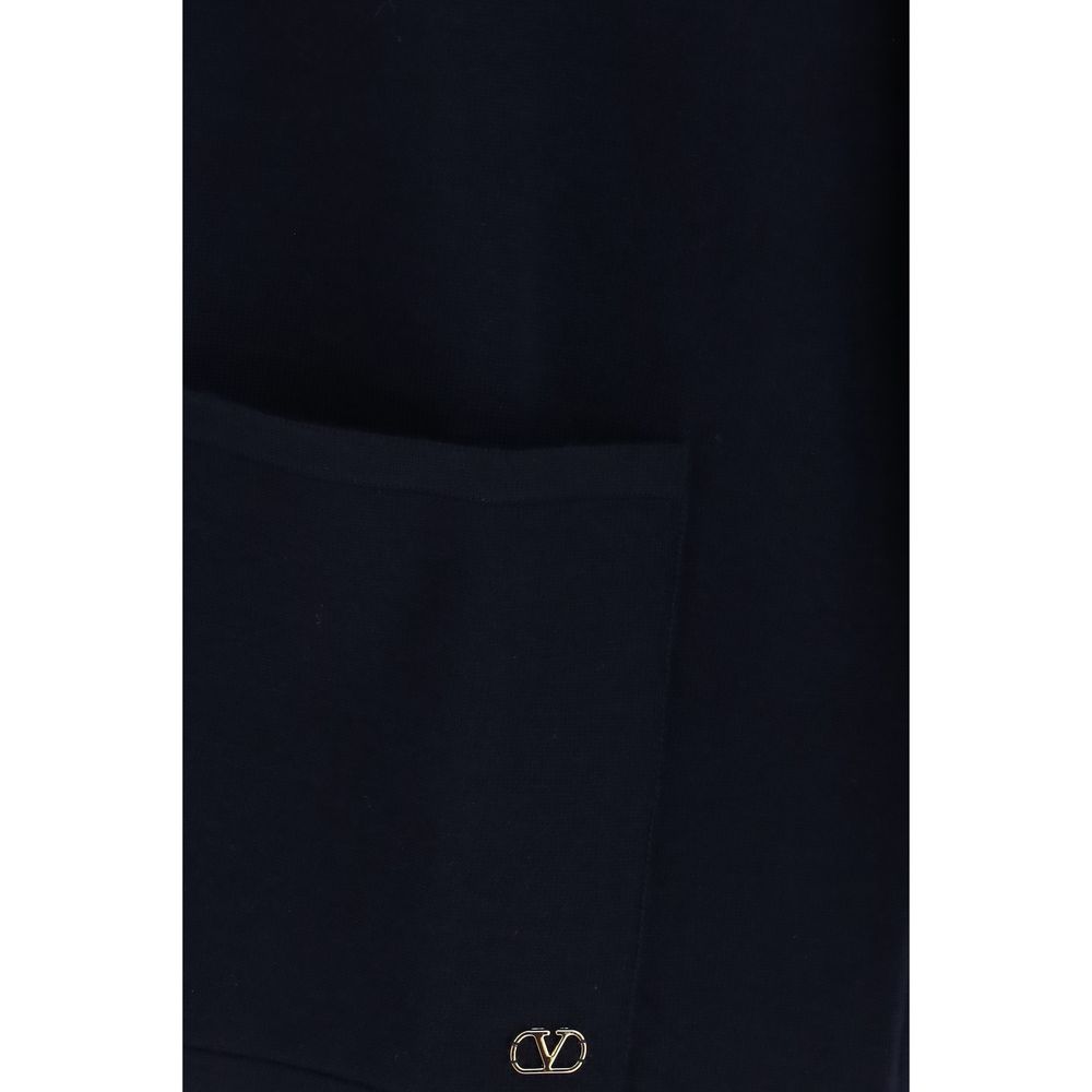 Valentino Blue Wool Oves Aries Cardigan - immagine 3