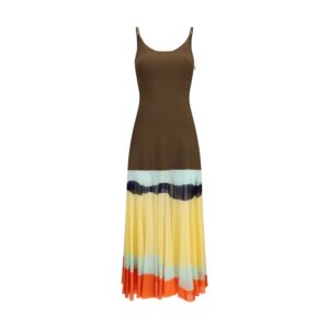 Fendi Multicolor Viscose Casual Dress