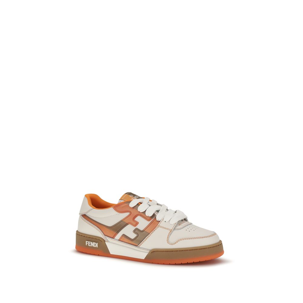 Fendi Multicolor Leather Athletic Sneakers - immagine 2