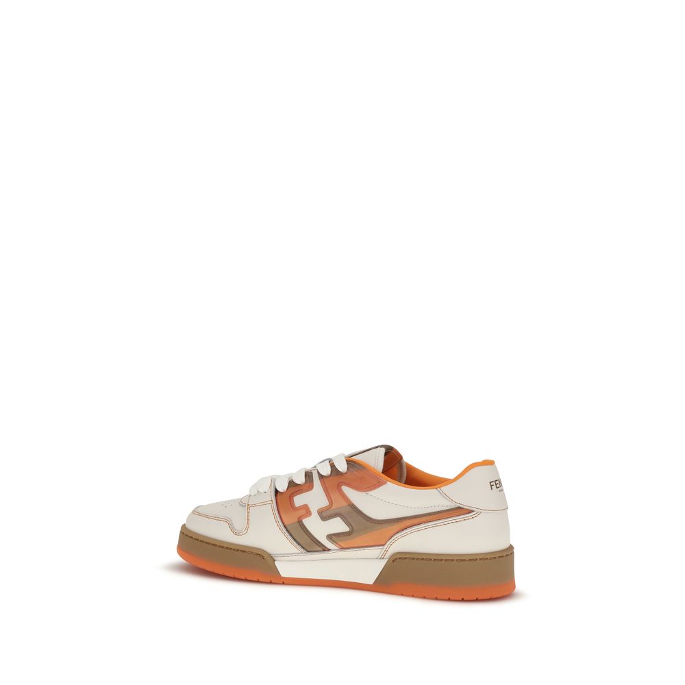 Fendi Multicolor Leather Athletic Sneakers - immagine 3