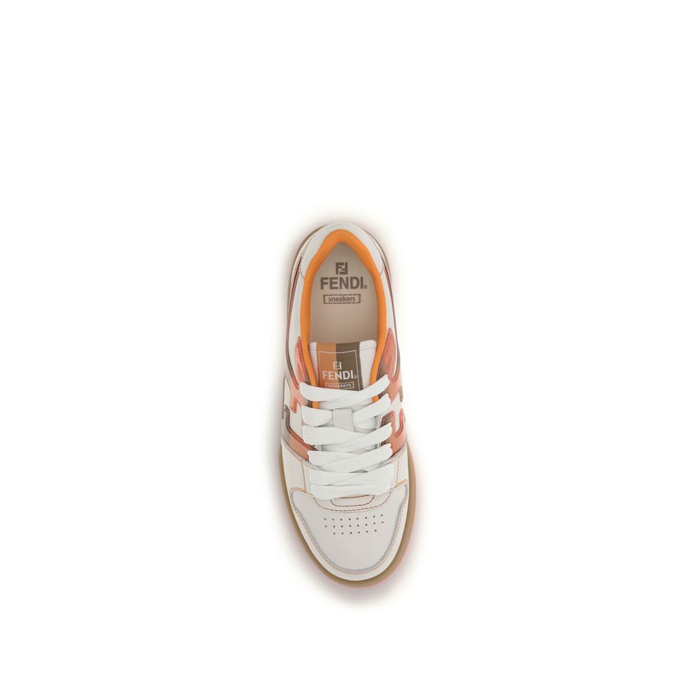 Fendi Multicolor Leather Athletic Sneakers - immagine 4