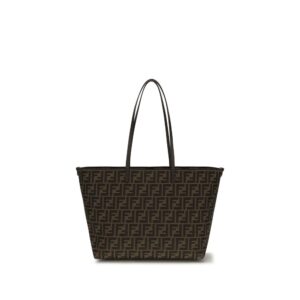 Fendi Brown Fabric Shoulder Bag
